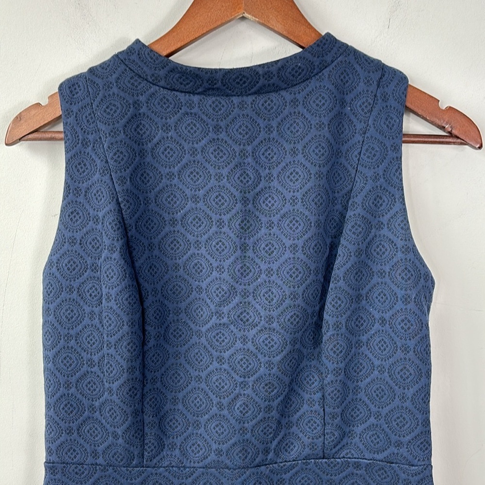 Loft Navy Blue Subtle Quilted Pattern Lined Moder… - image 2